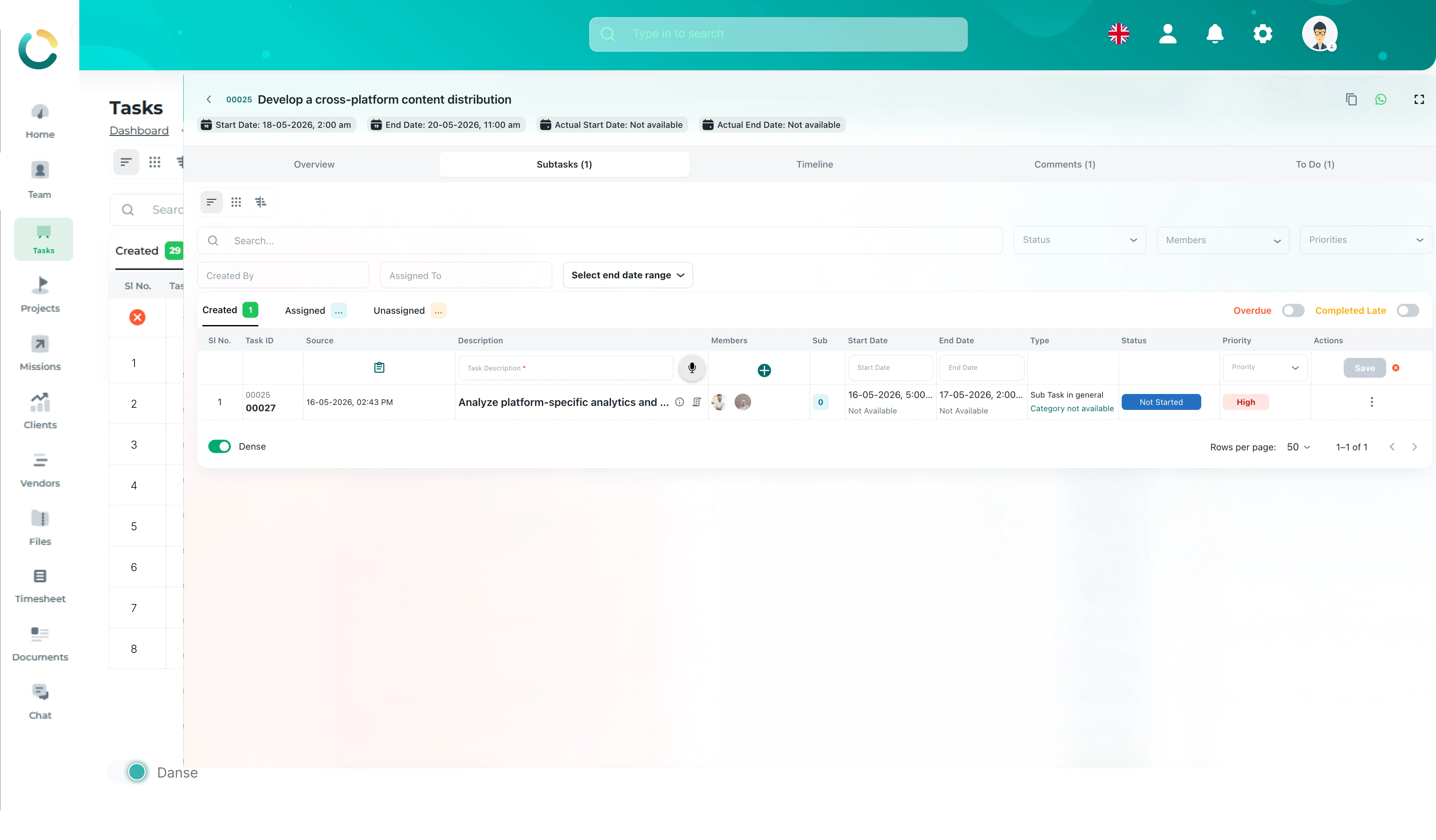 TAIRRAGO Task Creation